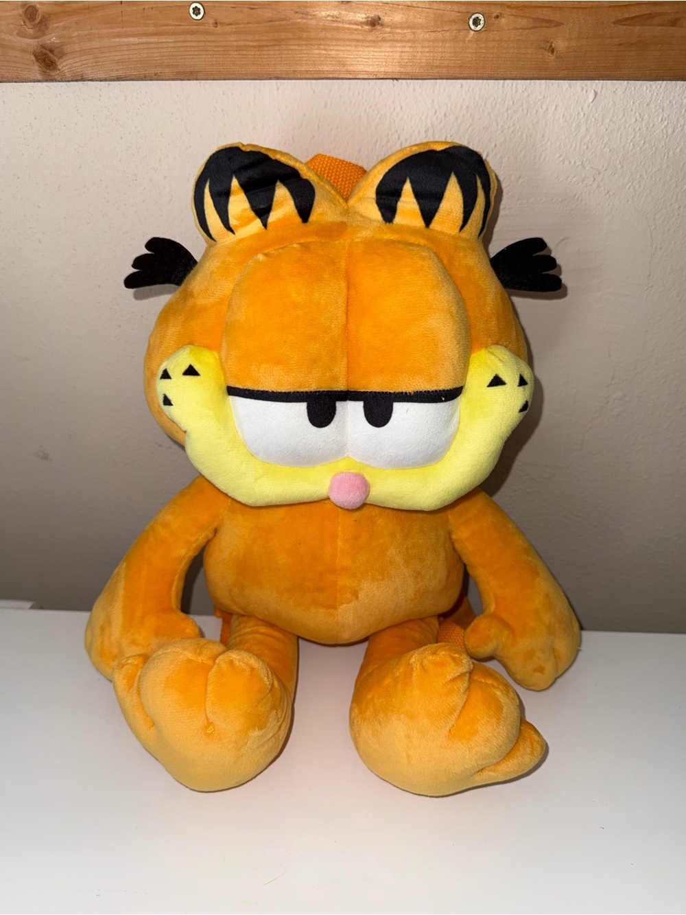 Garfield Orange Plush kids Backpack Buddy with straps and pocket